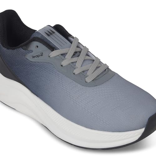 Image of Liberty Leap7x EVELSTER1E Men Sports Running Shoes - Beige & Grey | Comfortable and Durable Lace-Up Closure - Suitable for Lacing Walking, Gym, Jogging and Outdoor Shoes for Man - Cushioned Footbed