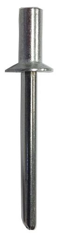 AD42H Aluminum Closed-END Blind Rivet with Steel Mandrel Dome Head, 1/8 x .063-.125 Grip (Pack of 500)