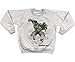 thedifferent Felpa Girocollo Felpata Unisex Bambino Bambina Ho Il Pollice Verde Hulk - Grigio