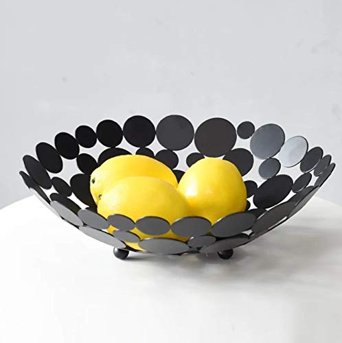 YMYGCC Corbeille à Fruits Salon européen Moderne Métal Panier de Rangement Accueil Creative Grand Fruit Bowl Fruit Basket Accueil Paniers Décoration (Color : B) Cover