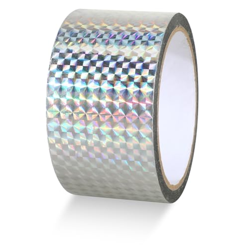 EupHHonycs Bird Scare Tape, Reflective Holographic Adhesive Tape, Self-Adhesive Bird Scare Ribbon...