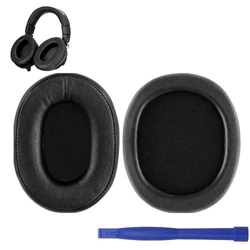 Image of Crysendo Headphone Cushion Compatible with Z-EBRONICS Zeb-Duke Headset Replacement Ear Cushion | Earpads for Headphones, Soft Protein Leather, Superior Noise Isolation Memory Foam- (Black)