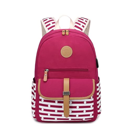 Mochila de lona resistente para evitar dolores de espalda al viajar