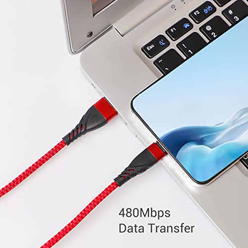 Sumpk Usb C Cable Short [1Ft 3 Pack], Usb Type C Charger Braided Fast Charging Cord Compatible With Samsung Galaxy A20 A51, S10+ S9 S8 Plus, Lg G6, Macbook Air Ipad Pro, Pixel 2 Xl And Power Bank #TOP1