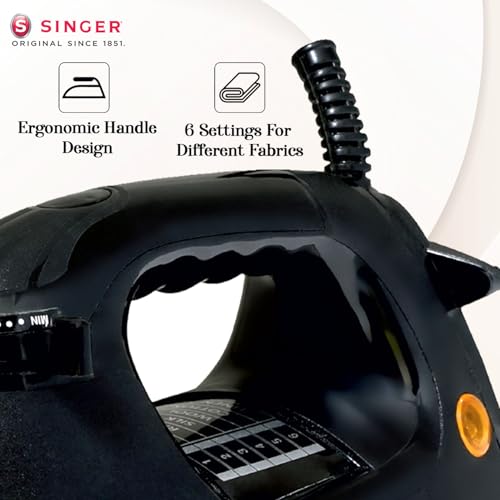 Image of SINGER Shakti Press Heavy Weight Dry Iron with 2 Year Warranty | 1000W Power | 1.6 Kg Heavy Body | Double Coated Sole Plate | Adjustable Temperature Control | 180 Swivel Cord | ISI Certified