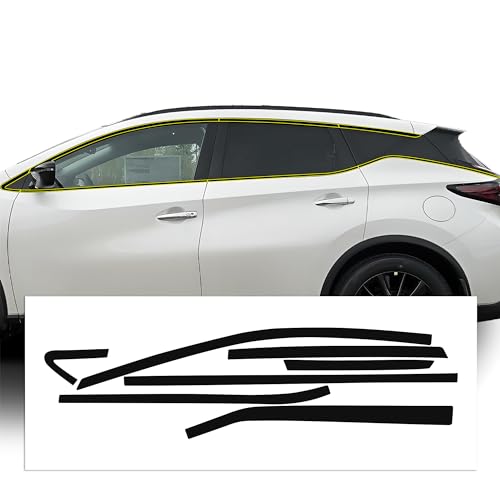 BOGAR TECH DESIGNS Side Window Chrome Delete Overlay Compatible with