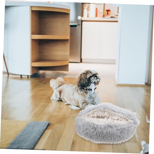 Panier chaud pour chat et chaton sous forme de lit-grotte douillet - 7