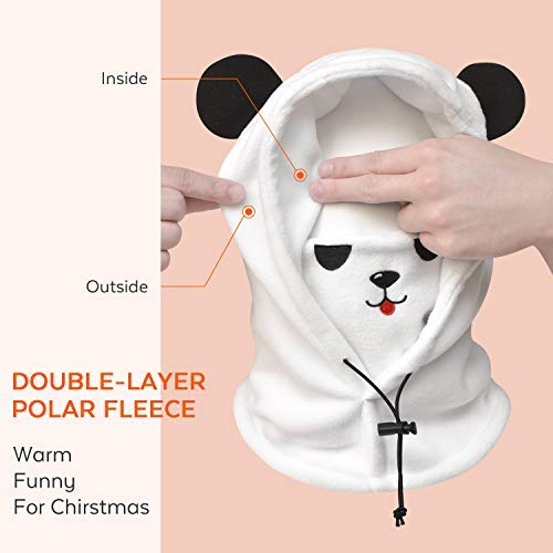 FCY Kids Balaclava,Boys/Girls Winter Hat,Fleece Ski Mask,Windproof Face Mask - Thumbnail 5