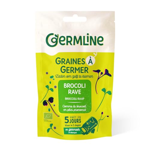 Germ'line - Graines À Germer Brocolis Rave Bio 150G - Lot De 3