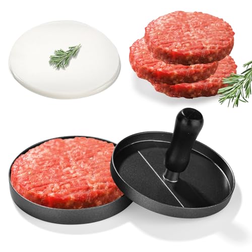 PriArring Stainless Steel Burger Press, Burger Maker, Burger Patty Press for Grilling and Cooking