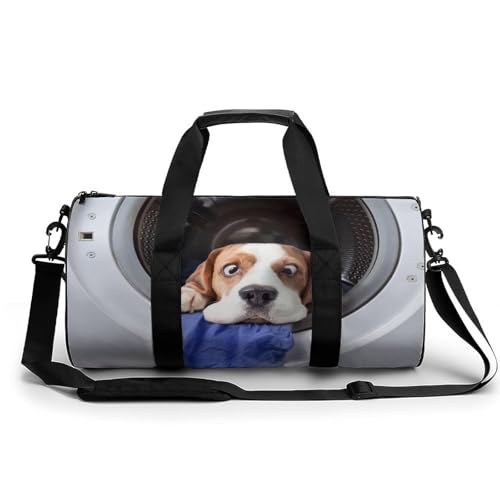 Sac week-end chien drôle pour ranger facilement vos affaires de gym et de randonnée