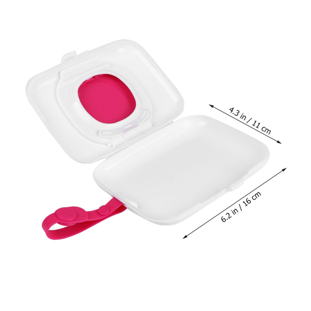 SUPVOX Plastic Baby Tissue Case Travel Portable Wipes Holder Reusable Wipes Storage Compact Design