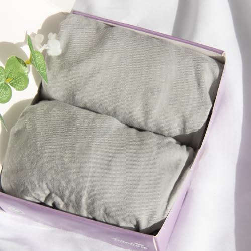Image of Bassinet Sheets for Dream On Me Traveler/Skylar/Waves Bassinet | 100% Cotton Fitted Sheets, Unisex Baby Bassinet Mattress Sheets for Baby Boy Girl, 360° Elastic Snug Fit, 2 Pack(Gray)