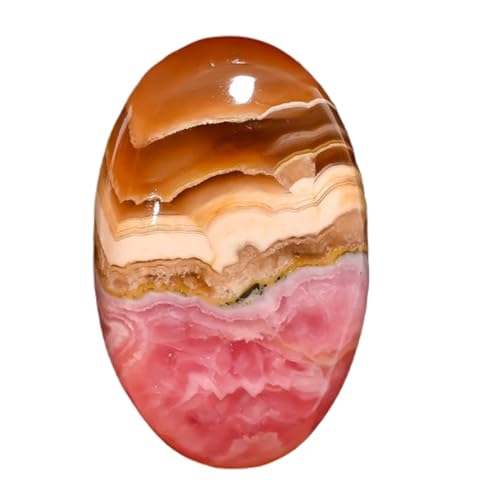 Rhodochrosite authentique cabochon sans trou pour remplacer ou sertir une pierre de bague usée