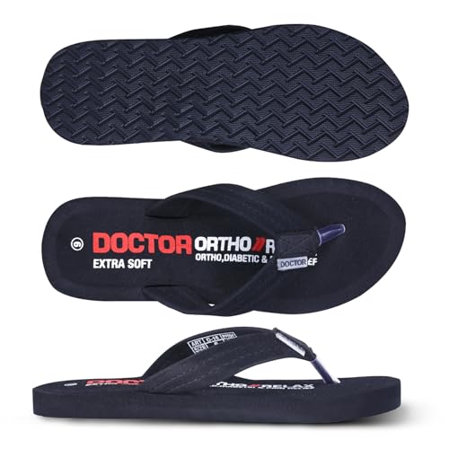 Image of DOCTOR EXTRA SOFT Thong Arch Support Ortho Slippers for Women|Orthopedic Diabetic & Stylish|Lightweight Comfortable & Casual|Pregnancy Anti-Skid Bedroom Daily Use House Flip-Flops Ladies & Girls D-15