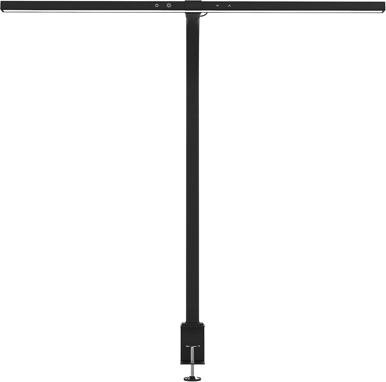 Unilux Lampada Strata Da Tavolo a Led 11 W, Controllo Touch Per Regolare La Luminosità E La Temperatura Del Colore, colore Nero