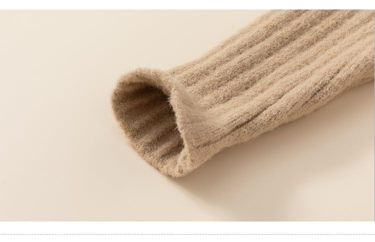 Meufam Unisex Baby Boys Girls Warm Knit Sweater Pullover Long Sleeve Soft Turtleneck High Neck Solid Blouse Autumn Sweater3