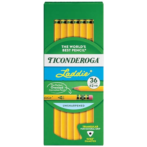 Image of Ticonderoga Laddie Tri-Write Wood-Cased Pencils, #2 HB Soft