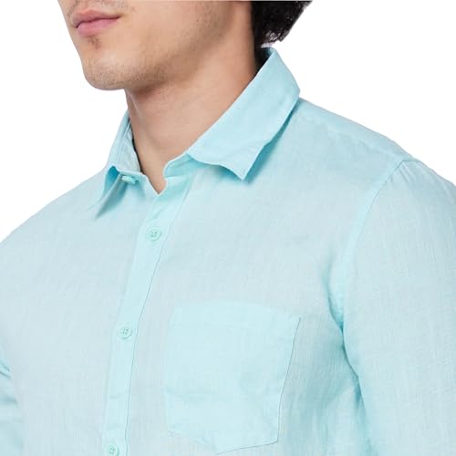 Image of Spykar Men's Regular Fit N /A Full Sleeve Solid Casual Shirts