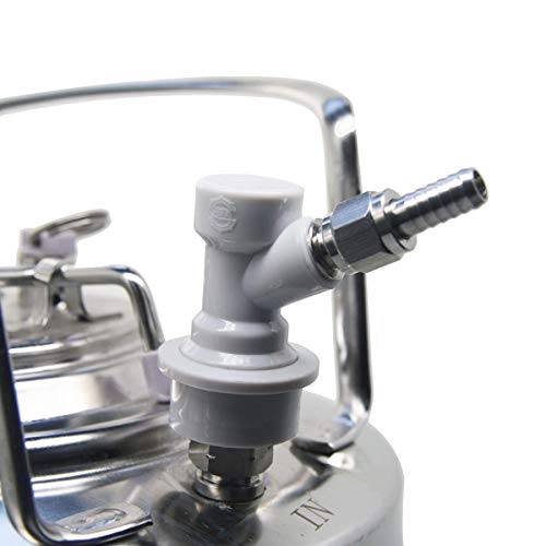 Serrure à bille Corny Keg à double connecteur Barb pour préserver la pression du fût - 5
