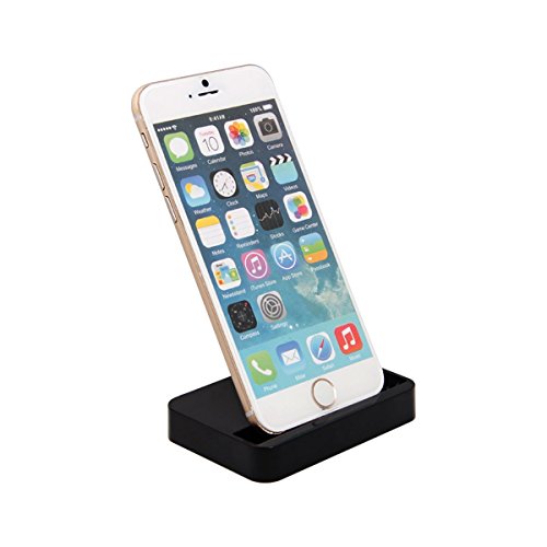 PlatinumTech iPhone 6 Charger Docking Station; Cradle Charging Sync Dock for Apple iPhone 6, 6plus, 5, 5S, 5C (Black)