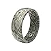 Groove Life Nomad Ash Silicone Ring Breathable Rubber Wedding Rings for Men, Lifetime Coverage, Unique Design, Comfort Fit Ring - Size 10