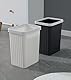 Cetomo 8.2L*3 Mülleimer, Abfalleimer, Papierkorb, Müllbehälter, Plastikmülleimer, Abfallbehälter für Papierabfall, Büro, Schlafzimmer, Kunststoff (PP), Weiß, 8.2L (28 x 23 x 29 cm), 3er Set