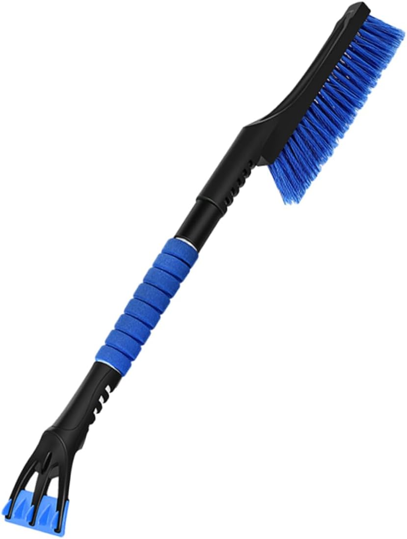 YARNOW Snow Car Accessory Multi-Function Ice Scraper Brush Flexible Design Sturdy for Ice Removal