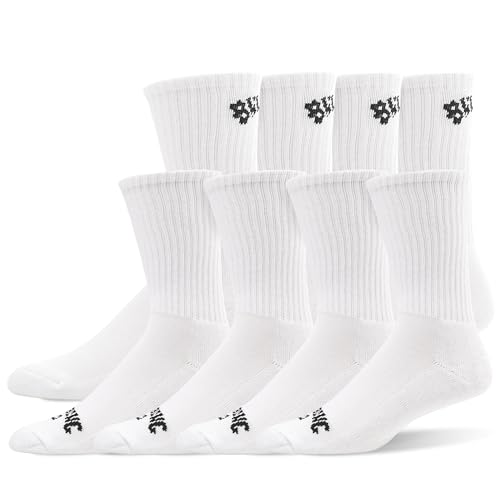 Billabong Mens Socks 8 Pairs Crew Socks for Men Premium Athletic Shoe Size 8-12