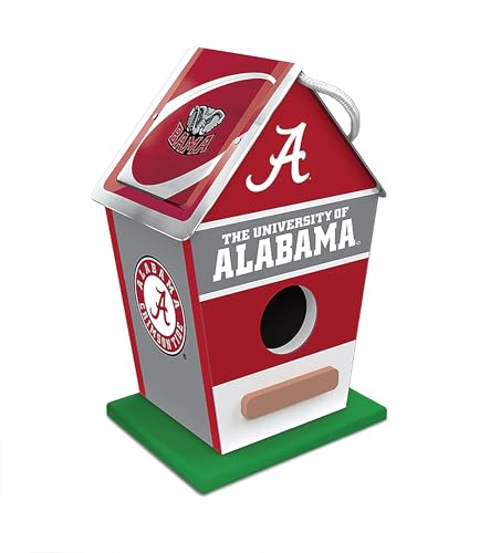 MasterPieces Team Logo Painted Wood Birdhouse - NCAA Alabama Crimson Tide