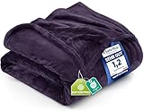 Utopia Bedding Kuschelige Fleecedecke [200x150 cm, Lila] Weiche, leichte, warme Flauschige Decke Kuschelige & atmungsaktive Decken für Bett Sofa Couch
