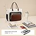 LOVEVOOK Laptop Tote Bag for Women With Large Cup Holder, Work Bags Teacher Nurse Computer Bag, 15.6 Inch Professional Briefcase Business Travel Large Purses Handbag, Diaper Bag With Multi-Pockets