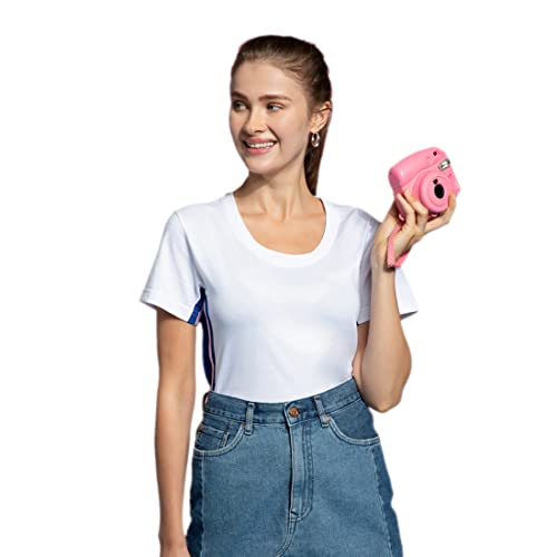 Image of Bewakoof Women Hashtag Blue Color Block Panel T-Shirt