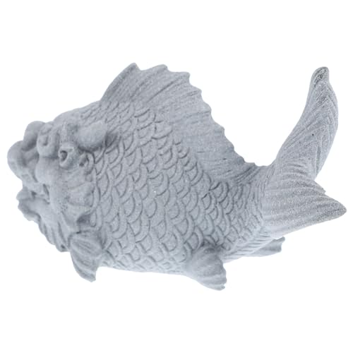 OUNONA Pequeño Adorno del del Alga decoración Estatua del dragón del Acuario dragón Decorativo para Acuario Accesorios para peceras Polvo de Piedra Azul