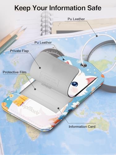 Image of TopMade Luggage Tags, Works with Apple Find My, Smart Suitcase Tag Tracker