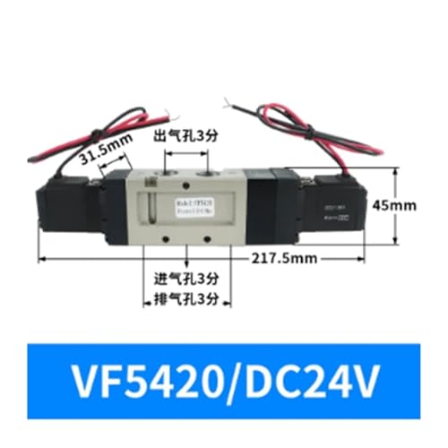 Distributeur pneumatique à commande électrique VF5420 DC24V 5/2