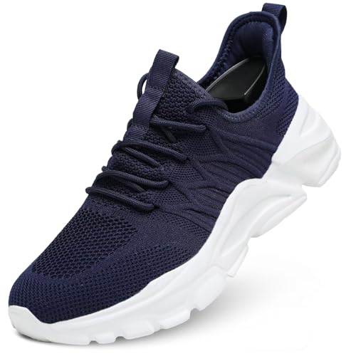 Mens Slip on Walking Shoes Non Slip Breathable Lightweight Sneakers Athletic Tennis Running Shoes for Gym Travel Jogging
