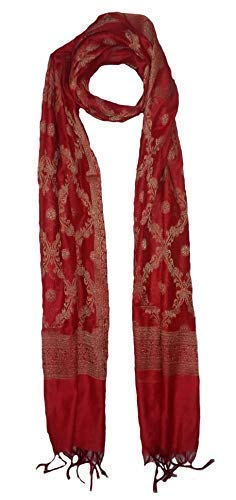 Image of Abdul Salam & Sons Women's Geometric Silk, Cotton Dupatta