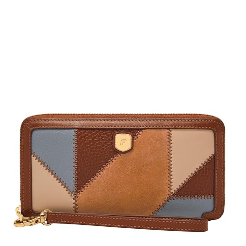Image of Fossil Women's Lennox Zip Continental Wallet, Patchwork