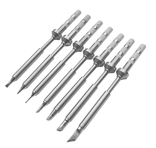 7Pcs Soldering Iron Tip Replacement for TS100 Portable Mini Outdoor Soldering Iron Kit Mini Digital Soldering Iron Replacement