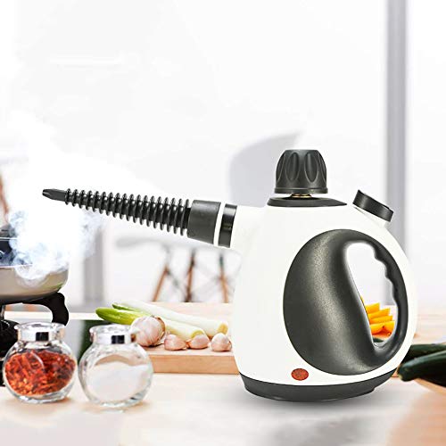 Mehrzweck Dampfreiniger Elektrisch 250 Ml - 9 Aufsätze Und Zubehör - Dampfreiniger Für Teppich Boden Fliesen, Dampfdruck 3 Bar +,
