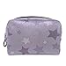 Produktbild TIZORAX Kosmetiktasche mit Sternenmuster, für Damen, Hautpflege, Kosmetik, Handtasche mit Reißverschluss