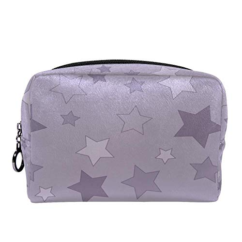 Preisvergleich Produktbild TIZORAX Kosmetiktasche mit Sternenmuster, für Damen, Hautpflege, Kosmetik, Handtasche mit Reißverschluss