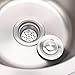 Restokki 304 Stainless Steel Brushed Round Kitchen Sink Single Bowl Rust Proof 36cm for Home Bar