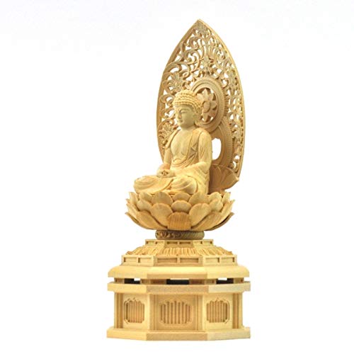 Amazon｜海宇工芸(kaiu art) 木彫仏像 干支お守り本尊 桧木（ヒノキ