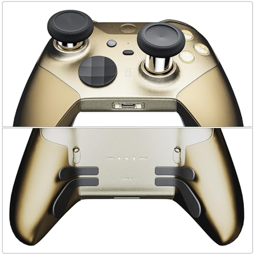 Image of 14-in-1 Controller Accessories Kit Compatible with Xbox Elite Series 2, 6 Premium Metal Thumbsticks, Swap Joysticks, 4 Interchangeable Paddles, 2 D-Pads, 1 Tool & 1 Storage Bag (Matte Black)