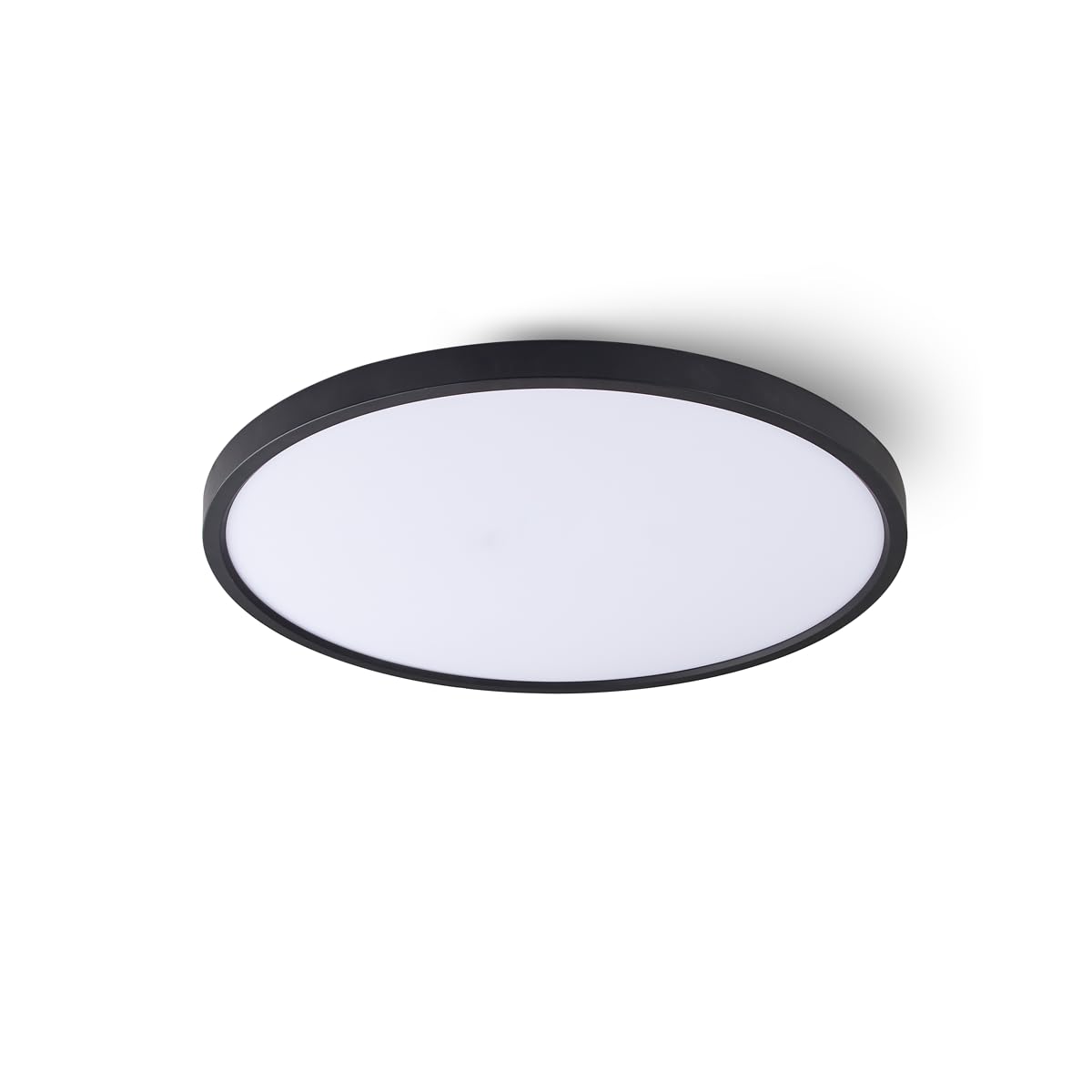 Jandei - Plafón LED 36W CCT, 40 cm diámetro, Marco Negro. Instalación en Superficie. 3000K-4200K-6000K Dormitorio, Salón, Cocina, Hogar, Negocio.