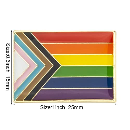 Image of Pack 3PCS /5PCS /10PCS Progress Pride Lapel Pins Brooches Badges