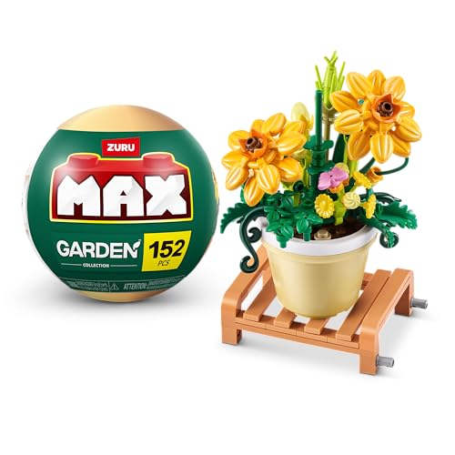 MAX Premium Garden Pot Plants Building Bricks Collection (up to 233 Pieces 6 to Collect). (Cosmos Sulphureus 1 Capsule)
