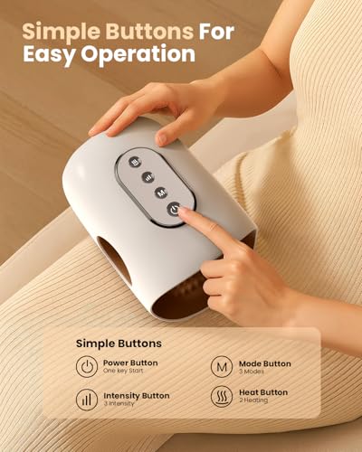 50% Off Puboo Heated Hand Massager with Compression & 3 Modes